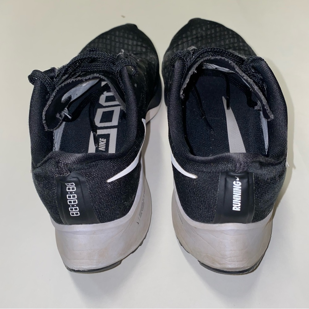 Nike Air Zoom Pegasus 37 TB Black White Running Shoes 8 CJ0677-001 - Picture 5 of 9